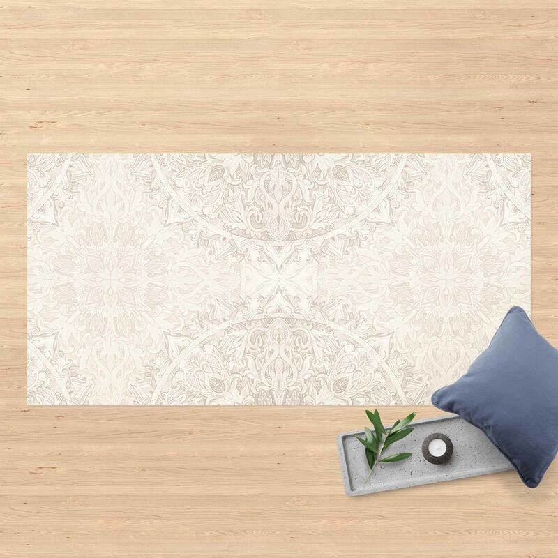 

Alfombras vinílicas - Mandala Watercolour Ornament Pattern Beige - Apaisado 1:2 Dimensión LxA: 70cm x 140cm