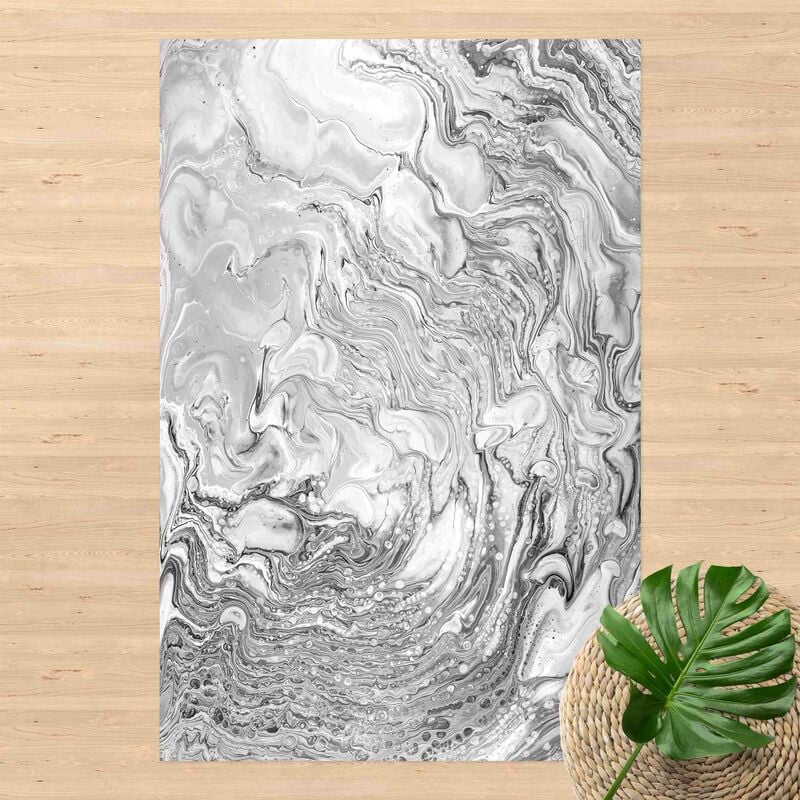 

Alfombras vinílicas - Marble Effect Black And White - Alto 3:2 Dimensión LxA: 90cm x 60cm