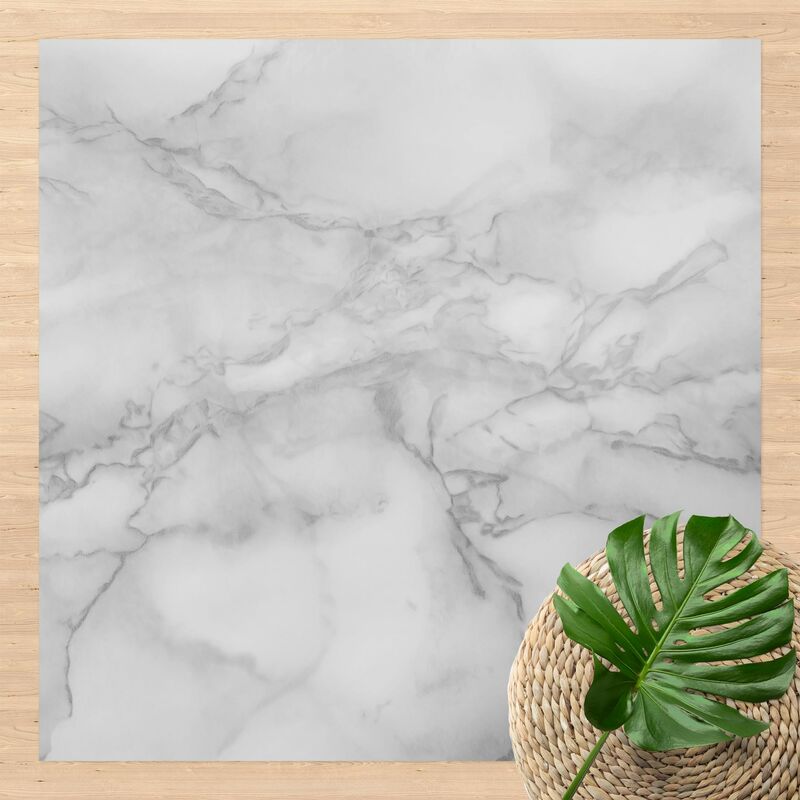 

Alfombras vinílicas - Marble Look Black And White - Cuadrado 1:1 Dimensión LxA: 60cm x 60cm
