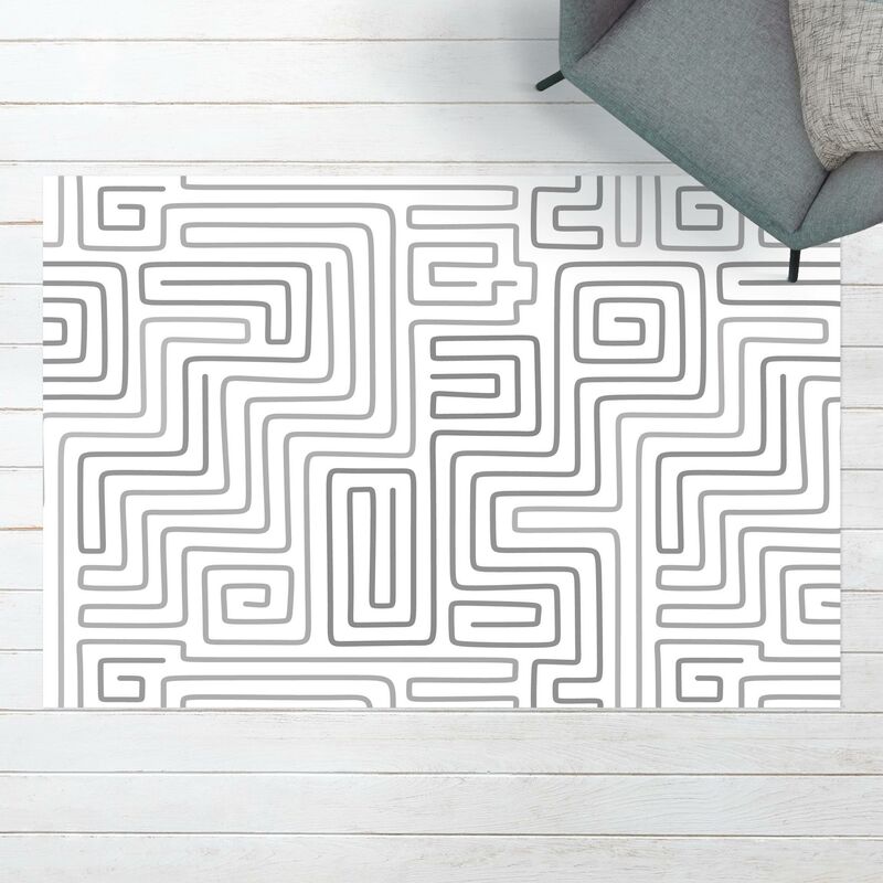 

Alfombras vinílicas - Maze Pattern In Grey - Apaisado 2:3 Dimensión LxA: 140cm x 210cm