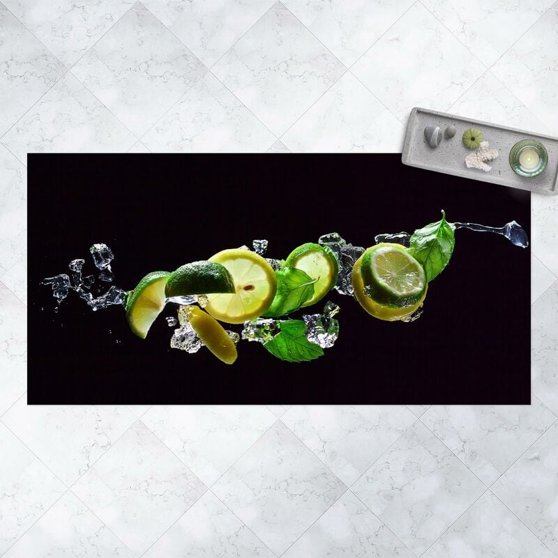 

Alfombras vinílicas - Mojito Ingredients - Apaisado 1:2 Dimensión LxA: 140cm x 280cm