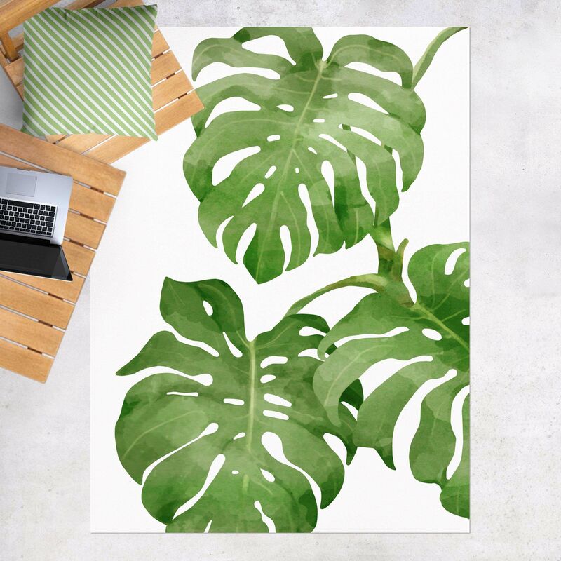 

Alfombras vinílicas - Monstera Watercolour - Alto 4:3 Dimensión LxA: 60cm x 45cm