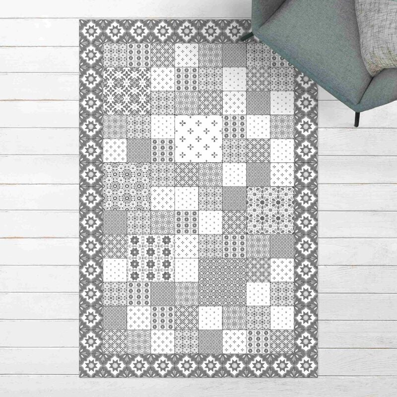 

Alfombras vinílicas - Moroccan Tiles Combination Marrakech With Tile Frame - Alto 3:2 Dimensión LxA: 210cm x 140cm