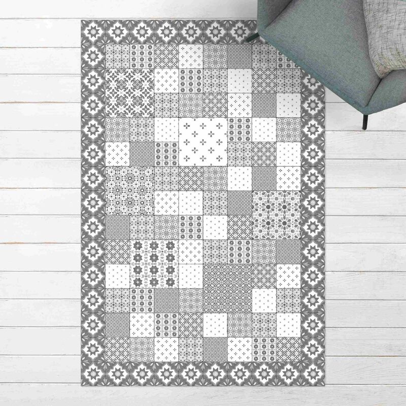 

Alfombras vinílicas - Moroccan Tiles Combination Marrakech With Tile Frame - Alto 3:2 Dimensión LxA: 90cm x 60cm