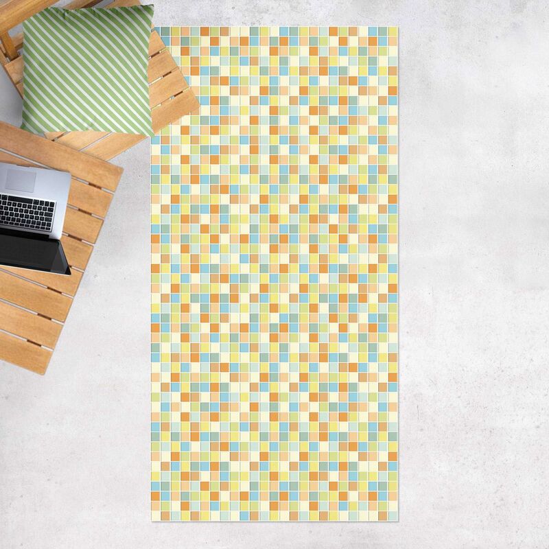 

Bilderwelten - Alfombras vinílicas - Mosaic Tiles Summer Set - Alto 2:1 Dimensión LxA: 200cm x 100cm