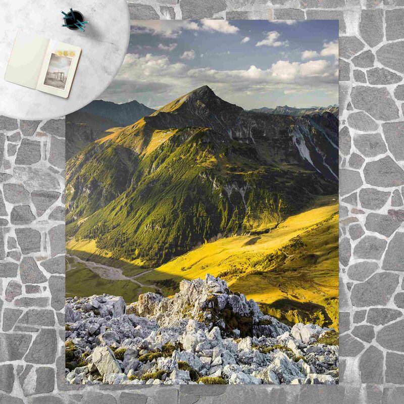

Alfombras vinílicas - Mountains And Valley Of The Lechtal Alps In Tirol - Alto 4:3 Dimensión LxA: 60cm x 45cm