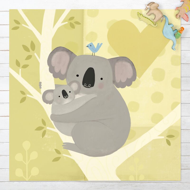 

Alfombras vinílicas - Mum And I - Koalas - Cuadrado 1:1 Dimensión LxA: 80cm x 80cm
