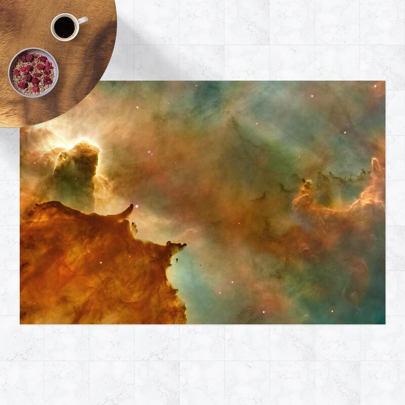 

Alfombras vinílicas - NASA Picture Orange Space Nebula - Apaisado 2:3 Dimensión LxA: 100cm x 150cm