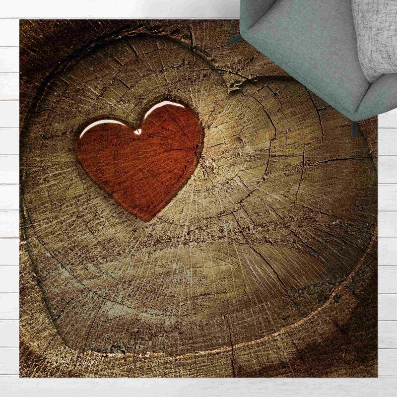 

Bilderwelten - Alfombras vinílicas - Natural Love - Cuadrado 1:1 Dimensión LxA: 140cm x 140cm