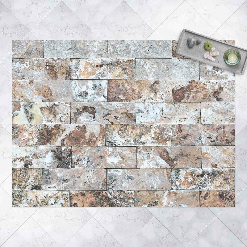 

Alfombras vinílicas - Natural Marble Stone Wall - Apaisado 3:4 Dimensión LxA: 90cm x 120cm