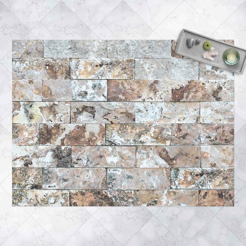 

Alfombras vinílicas - Natural Marble Stone Wall - Apaisado 3:4 Dimensión LxA: 45cm x 60cm