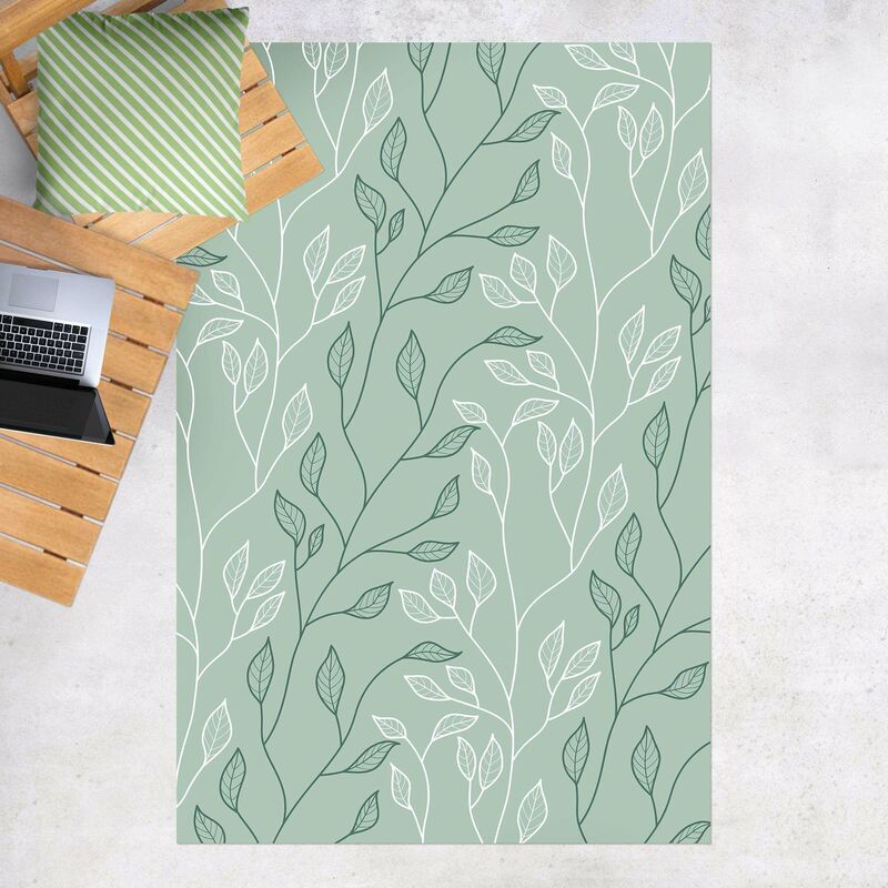 

Alfombras vinílicas - Natural Pattern Branches With Leaves - Alto 3:2 Dimensión LxA: 60cm x 40cm