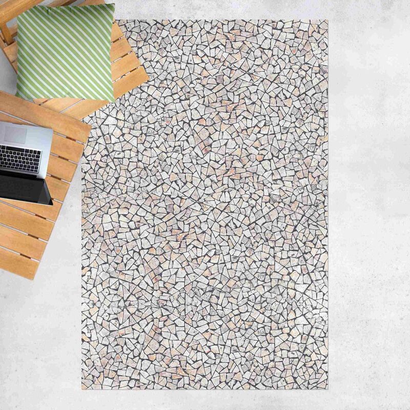 

Alfombras vinílicas - Natural Stone Mosaic With Sandy Joints - Alto 3:2 Dimensión LxA: 90cm x 60cm