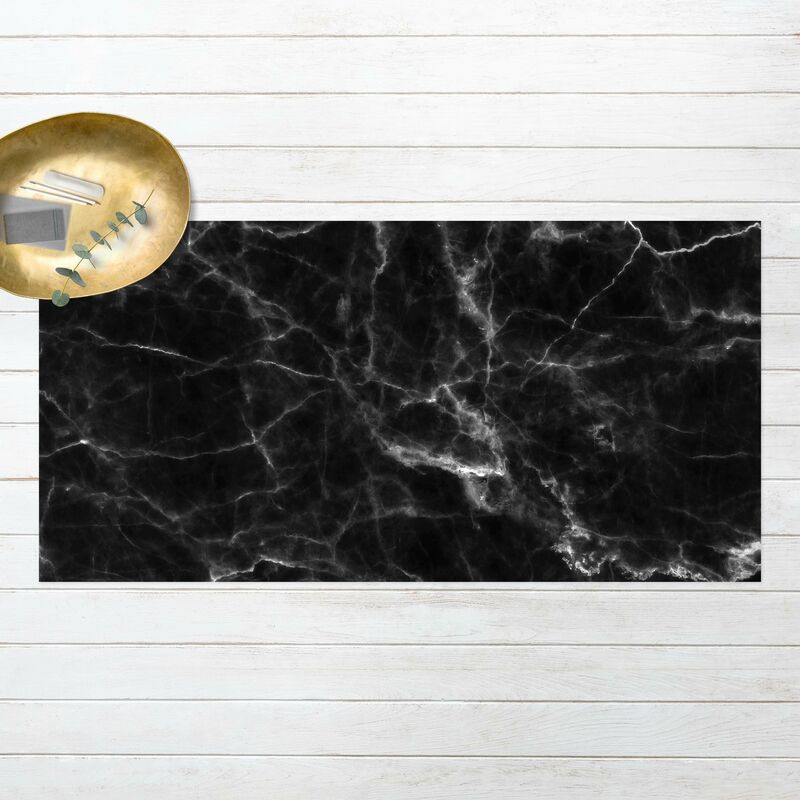 

Alfombras vinílicas - Nero Carrara - Apaisado 1:2 Dimensión LxA: 70cm x 140cm