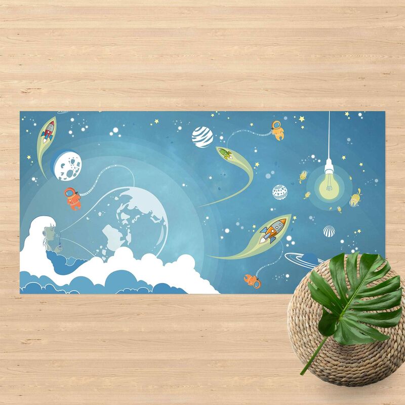 

Bilderwelten - Alfombras vinílicas - No.MW16 Colourful Hustle And Bustle In Space - Apaisado 1:2 Dimensión LxA: 130cm x 260cm