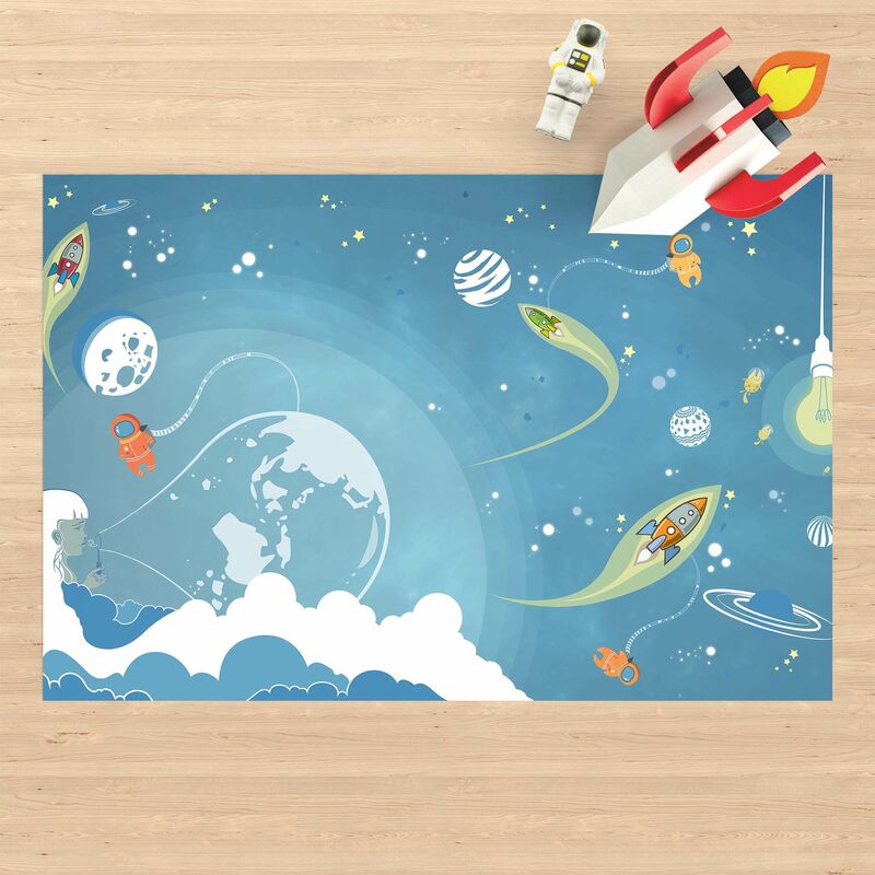 

Alfombras vinílicas - No.MW16 Colourful Hustle And Bustle In Space - Apaisado 2:3 Dimensión LxA: 100cm x 150cm