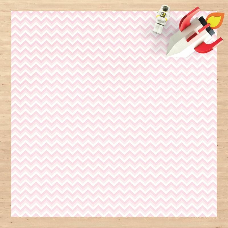 

Alfombras vinílicas - No.YK37 Zigzag Pattern Light Pink - Cuadrado 1:1 Dimensión LxA: 60cm x 60cm