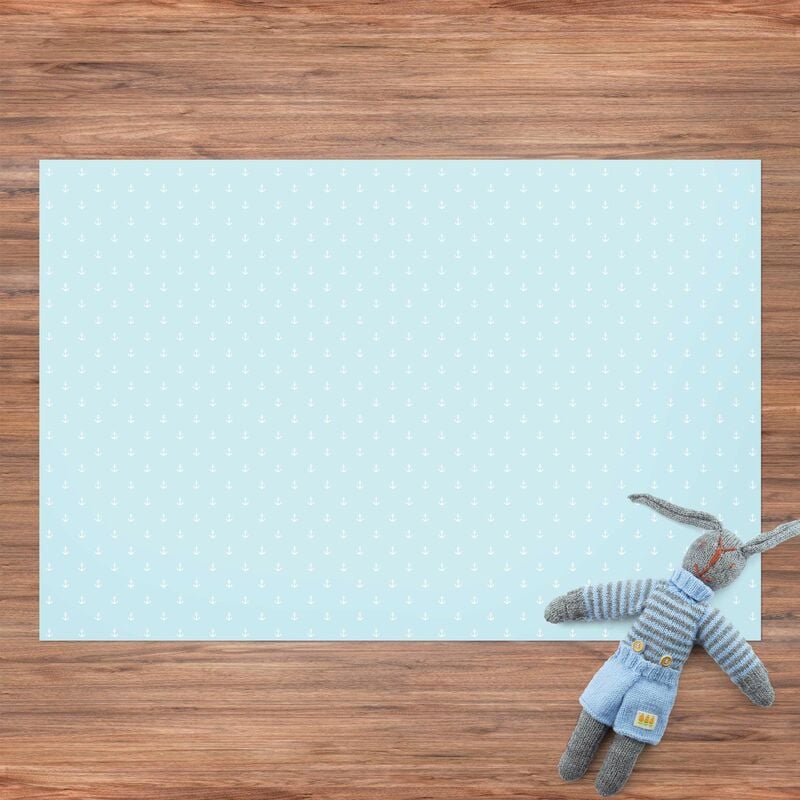 

Alfombras vinílicas - No.YK40 Anchor Blue White - Apaisado 2:3 Dimensión LxA: 140cm x 210cm