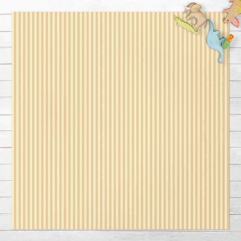 

Bilderwelten - Alfombras vinílicas - No.YK46 Stripes Yellow Beige - Cuadrado 1:1 Dimensión LxA: 140cm x 140cm