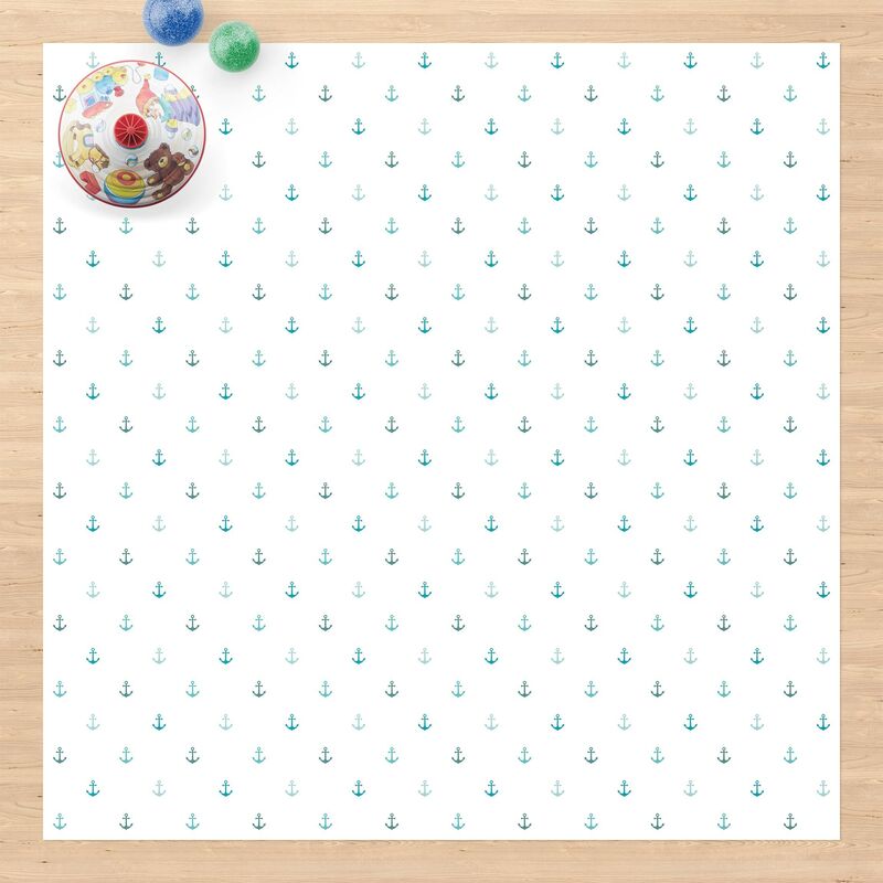 

Alfombras vinílicas - No.YK62 Anchor Turquoise - Cuadrado 1:1 Dimensión LxA: 40cm x 40cm