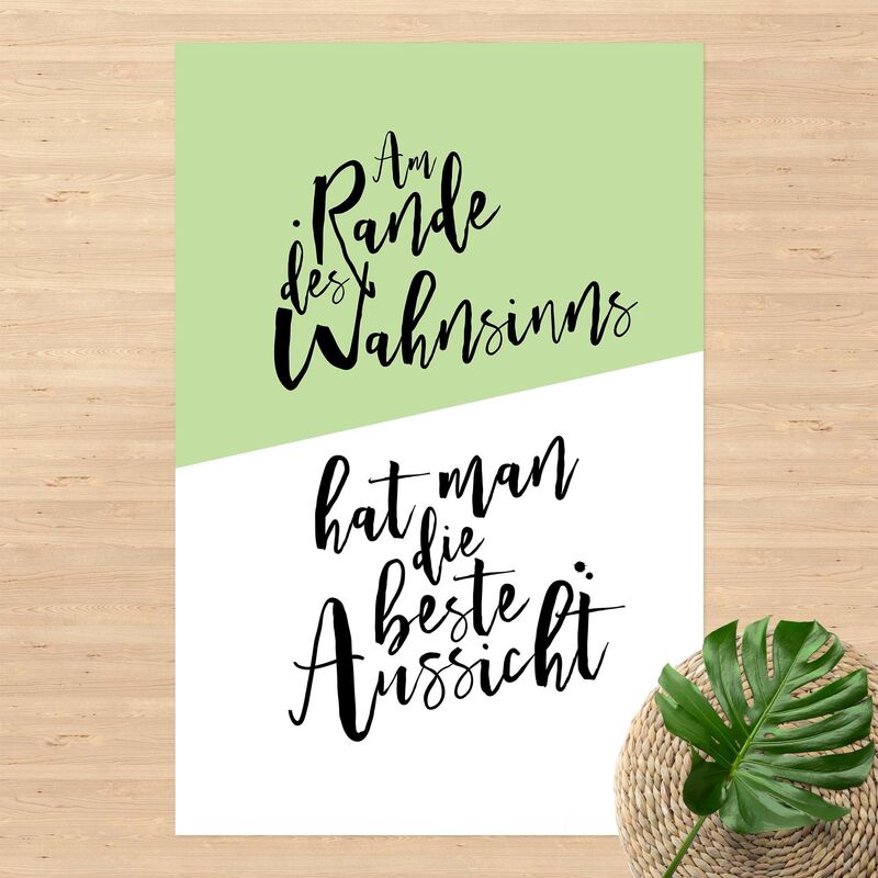 

Alfombras vinílicas - On Brink Of Madness on Green - Alto 3:2 Dimensión LxA: 120cm x 80cm