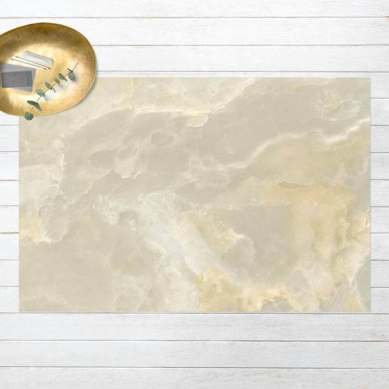 

Alfombras vinílicas - Onyx Marble Cream - Apaisado 2:3 Dimensión LxA: 40cm x 60cm