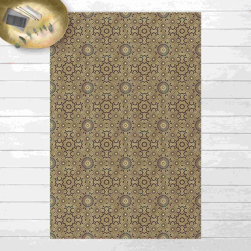 

Alfombras vinílicas - Oriental Pattern With Golden Stars - Alto 3:2 Dimensión LxA: 60cm x 40cm