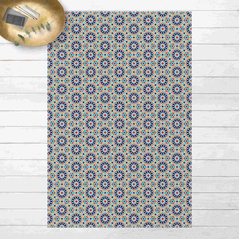 

Alfombras vinílicas - Oriental Patterns With Colourful Stars - Alto 3:2 Dimensión LxA: 150cm x 100cm