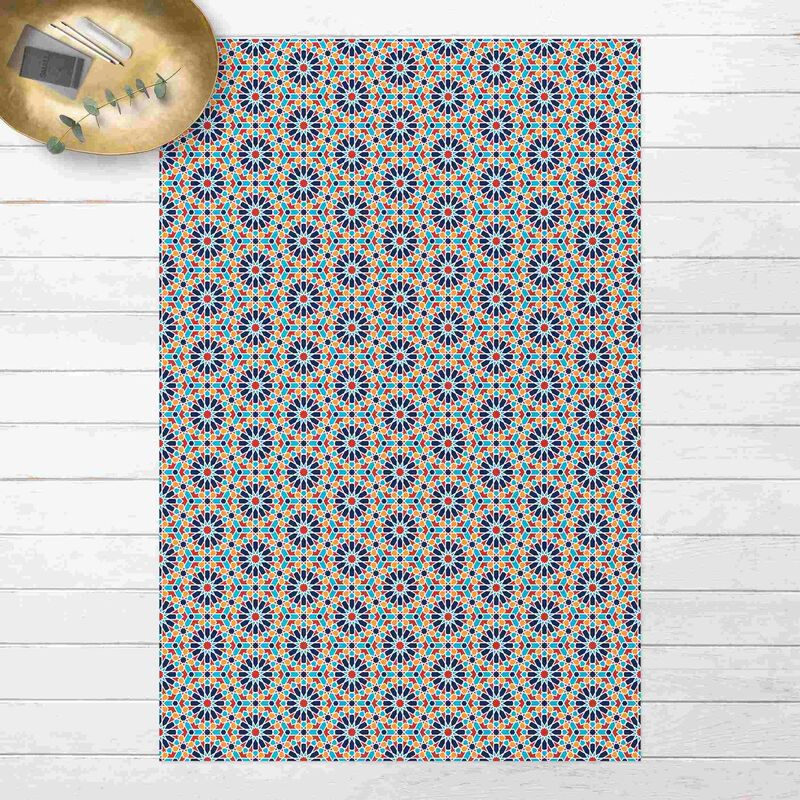 

Alfombras vinílicas - Oriental Patterns With Colourful Stars - Alto 3:2 Dimensión LxA: 60cm x 40cm