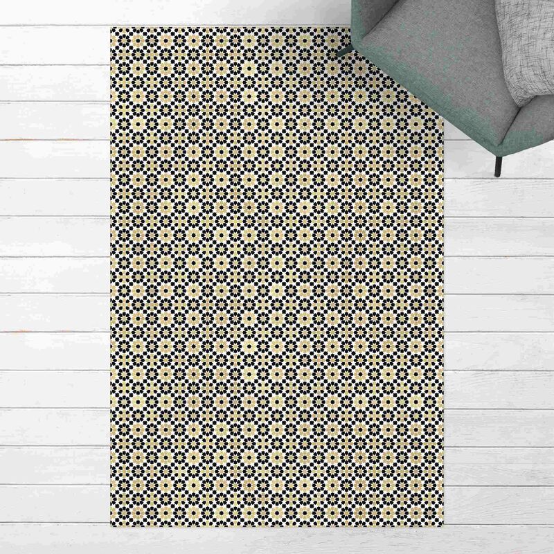 

Alfombras vinílicas - Oriental Patterns With Golden Flowers - Alto 3:2 Dimensión LxA: 60cm x 40cm