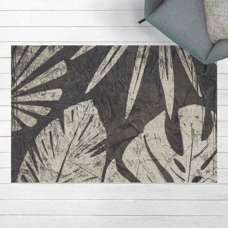 

Alfombras vinílicas - Palm Leaves Dark Grey Backdrop - Apaisado 2:3 Dimensión LxA: 60cm x 90cm