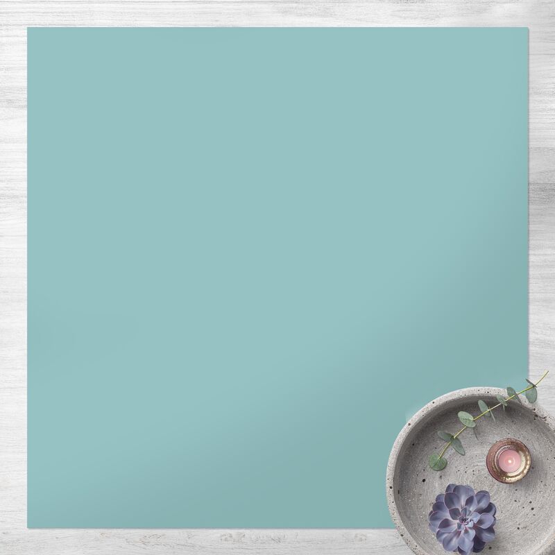 

Alfombras vinílicas - Pastel Turquoise - Cuadrado 1:1 Dimensión LxA: 40cm x 40cm