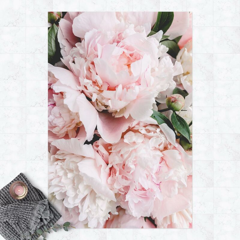 

Alfombras vinílicas - Peonies Light Pink - Alto 3:2 Dimensión LxA: 180cm x 120cm