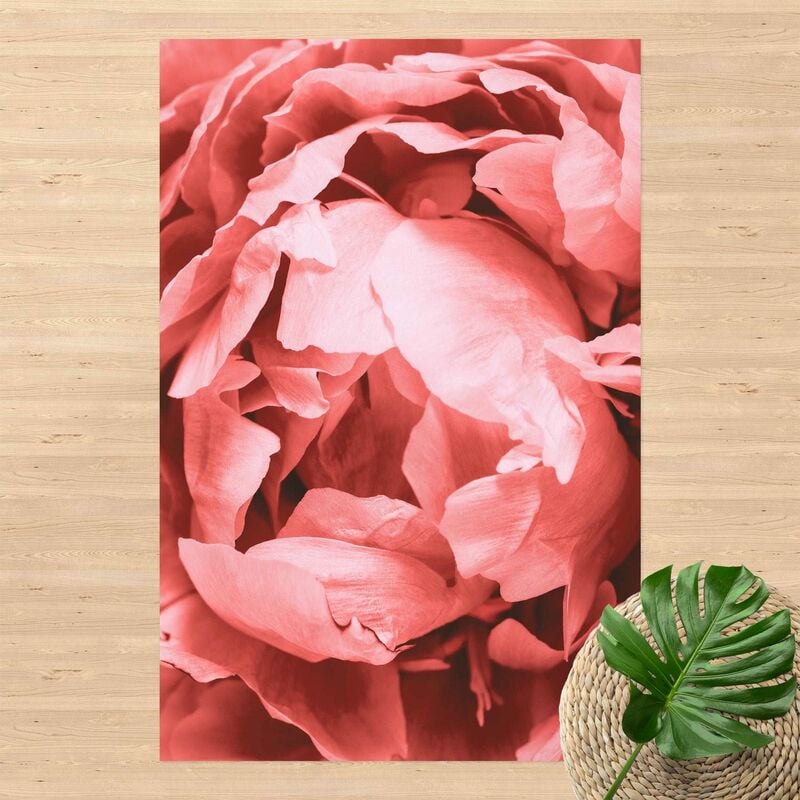 

Alfombras vinílicas - Peony Blossom Coral - Alto 3:2 Dimensión LxA: 150cm x 100cm