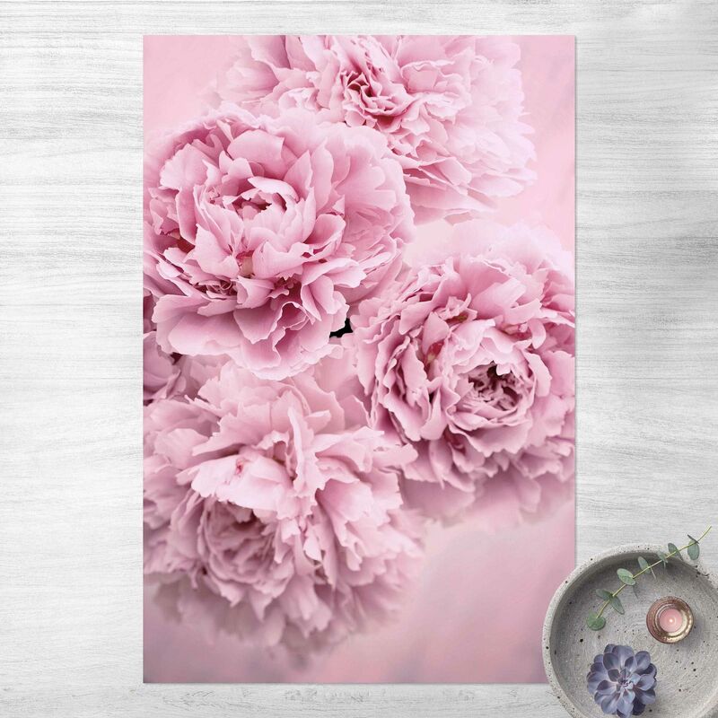 

Alfombras vinílicas - Pink Peonies - Alto 3:2 Dimensión LxA: 90cm x 60cm