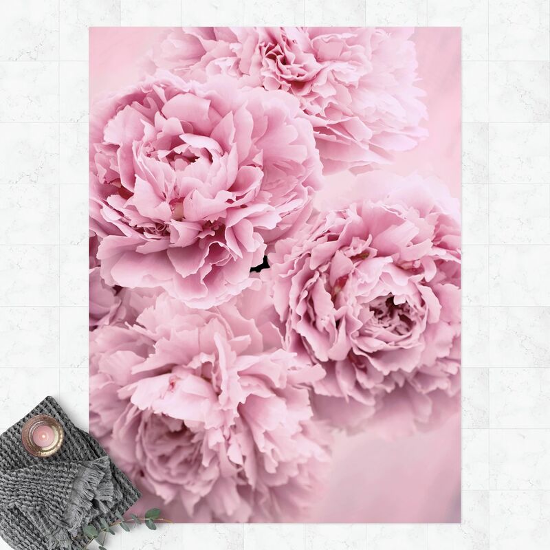 

Alfombras vinílicas - Pink Peonies - Alto 4:3 Dimensión LxA: 160cm x 120cm