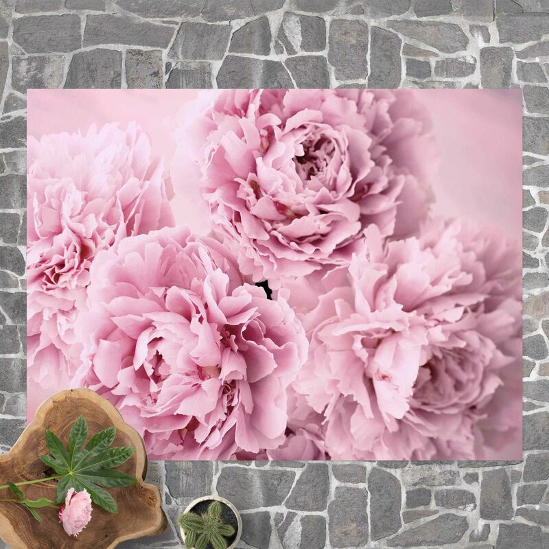 

Alfombras vinílicas - Pink Peonies - Apaisado 3:4 Dimensión LxA: 75cm x 100cm