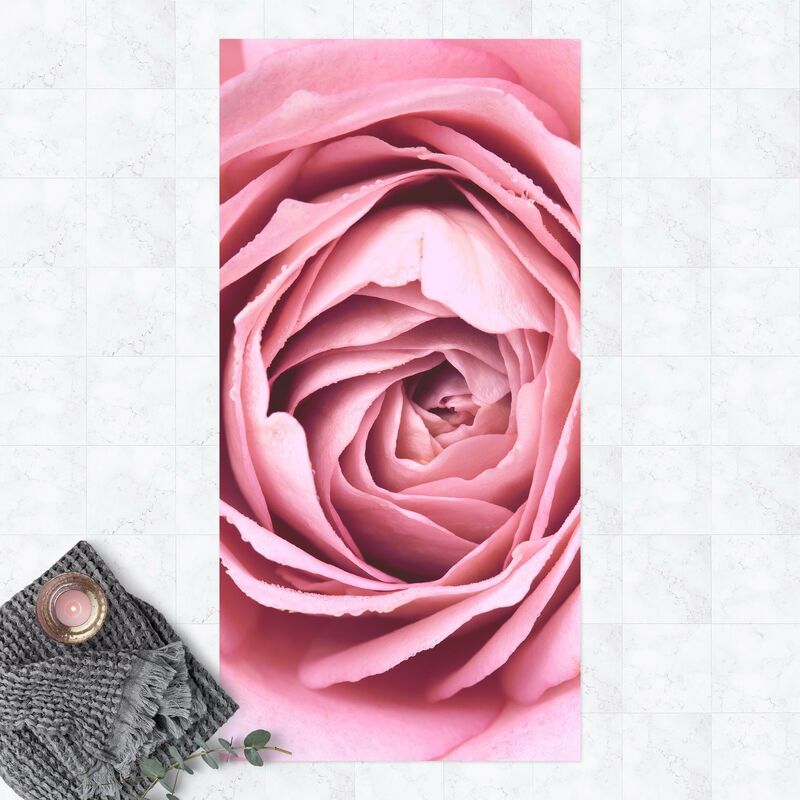 

Alfombras vinílicas - Pink Rose Blossom - Alto 2:1 Dimensión LxA: 280cm x 140cm