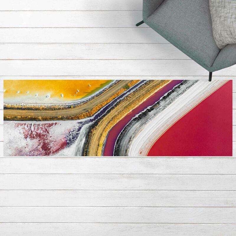 

Alfombras vinílicas - Play Of Colours In Californian Saltlake - Panorama Formato apaisado Dimensión LxA: 30cm x 90cm