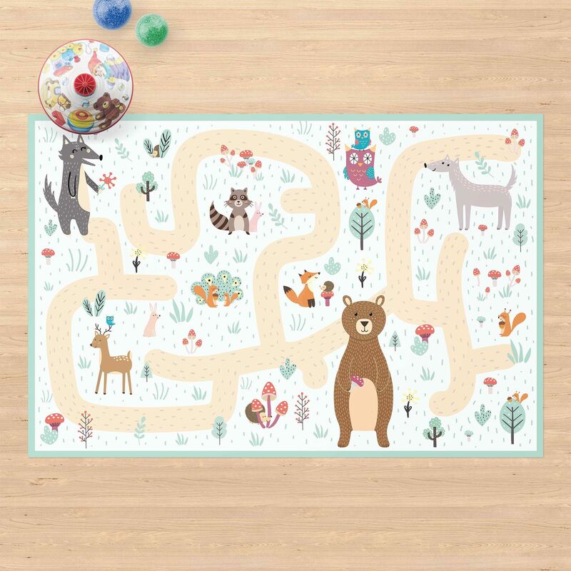 

Alfombras vinílicas - Playoom Mat Forest Animals - Friends On A Forest Path - Apaisado 2:3 Dimensión LxA: 120cm x 180cm