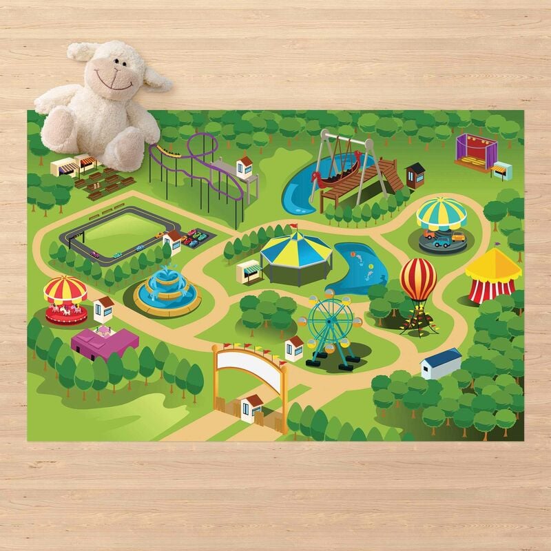 

Alfombras vinílicas - Playoom Mat Funfair - Lets Go On A Ride - Apaisado 2:3 Dimensión LxA: 100cm x 150cm