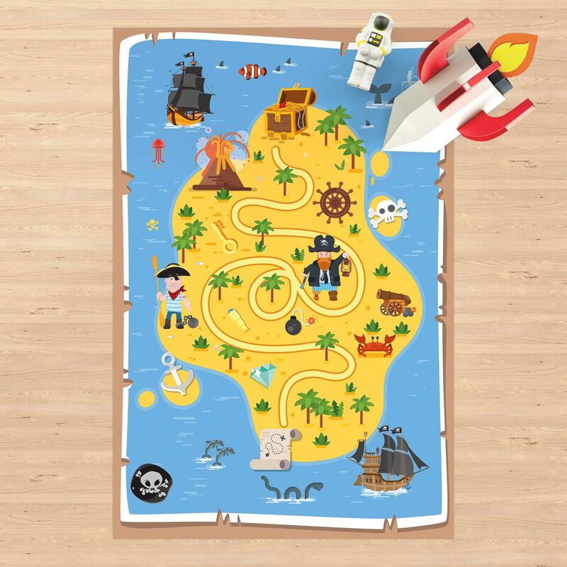 

Alfombras vinílicas - Playoom Mat Pirates - Looking For the Treasure - Alto 3:2 Dimensión LxA: 90cm x 60cm