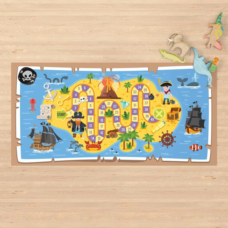 

Alfombras vinílicas - Playoom Mat Pirates - Looking For the Treasure - Apaisado 1:2 Dimensión LxA: 140cm x 280cm