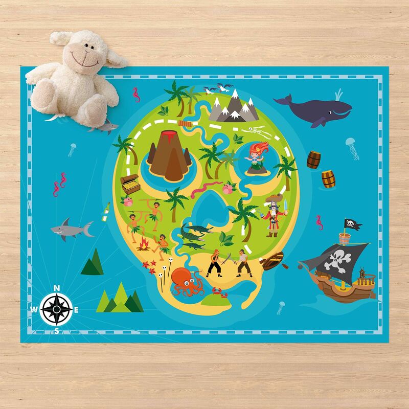 

Alfombras vinílicas - Playoom Mat Pirates - Welcome To The Pirate Island - Apaisado 3:4 Dimensión LxA: 60cm x 80cm