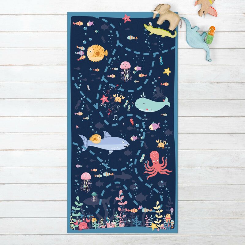 

Bilderwelten - Alfombras vinílicas - Playoom Mat Under Water - An Expedition - Alto 2:1 Dimensión LxA: 80cm x 40cm