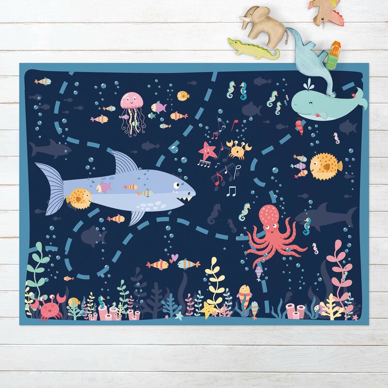

Alfombras vinílicas - Playoom Mat Under Water - An Expedition - Apaisado 3:4 Dimensión LxA: 45cm x 60cm