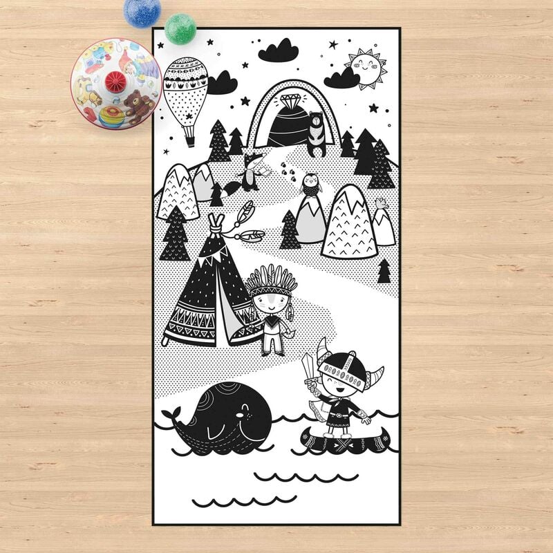 

Alfombras vinílicas - Playoom Mat Vikings - The Conquest Of The Diamond - Alto 2:1 Dimensión LxA: 140cm x 70cm