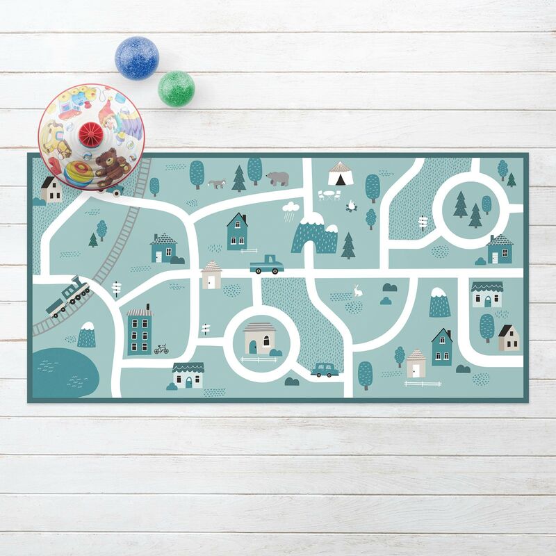 

Bilderwelten - Alfombras vinílicas - Playoom Mat Village - A Fine Little Place - Apaisado 1:2 Dimensión LxA: 120cm x 240cm