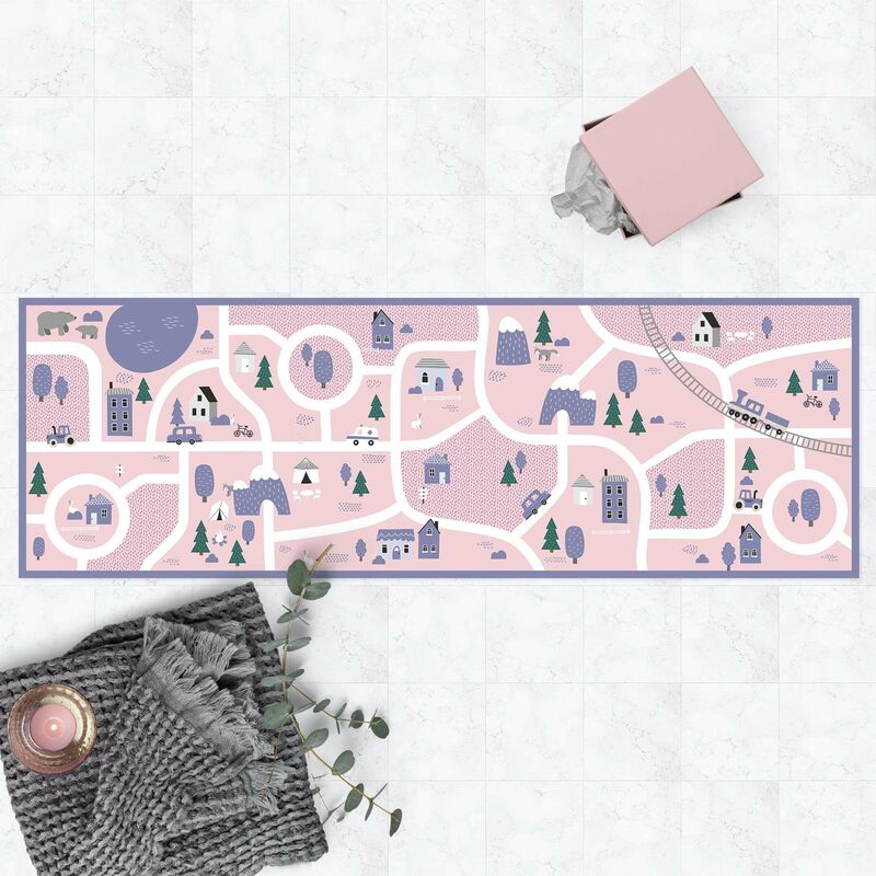 

Alfombras vinílicas - Playoom Mat Village - Off To The Countryside - Panorama Formato apaisado Dimensión LxA: 50cm x 150cm