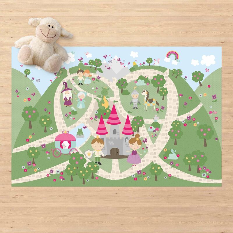 

Alfombras vinílicas - Playoom Mat Wonderland - The Path To The Castle - Apaisado 2:3 Dimensión LxA: 120cm x 180cm